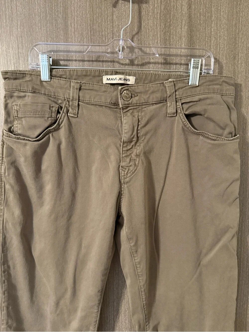 Mavi Men's Olive/Tan Straight Leg Chinos